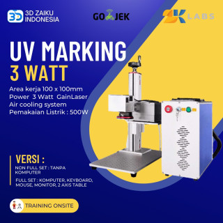 Zaiku Industrial UV Marking Laser Tabletop 3 Watt High Precision Focus